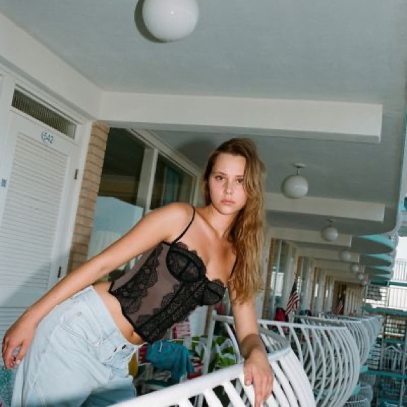 Urban Outfitters Out from Under Modern Love Corset Top Black - Picture 10 of 11